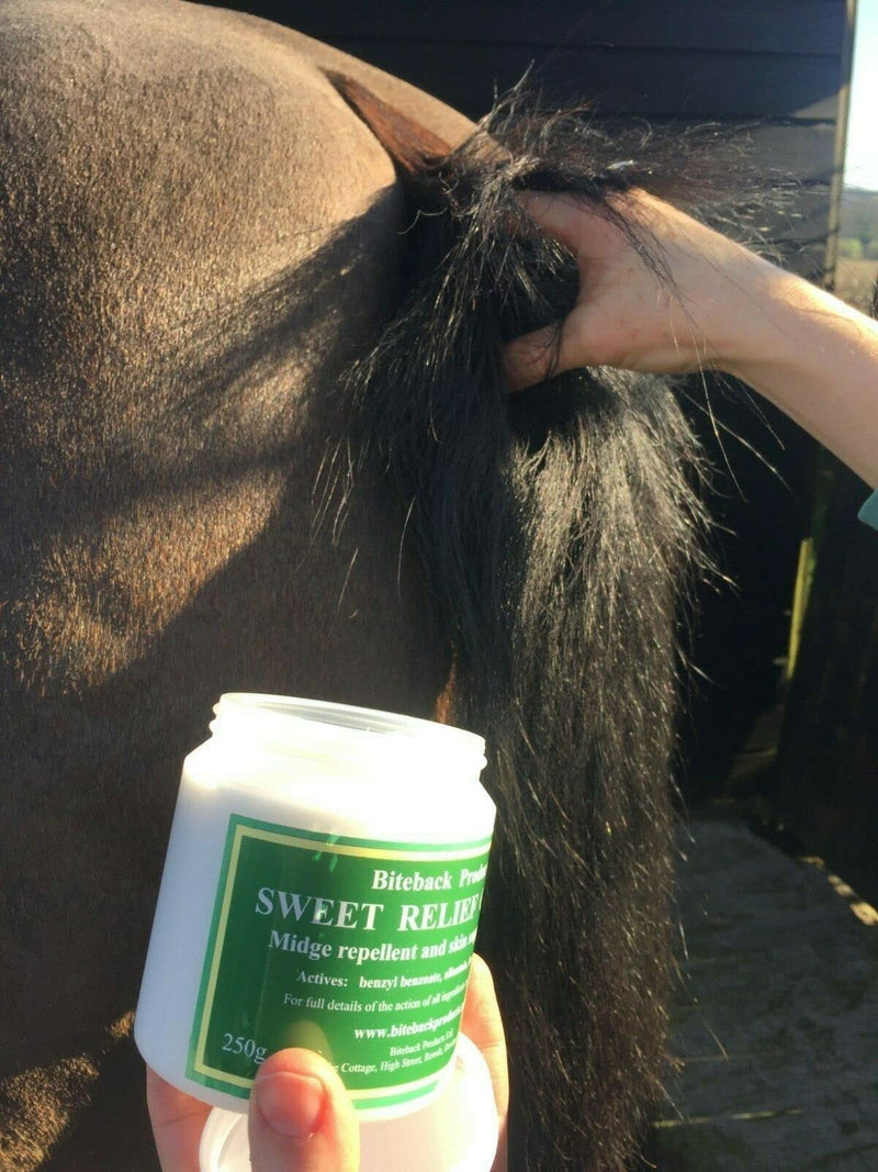 Biteback Products 'Sweet Relief' Midge Barrier and Skin Support Cream for Horses 250g - PawsPlanet Australia