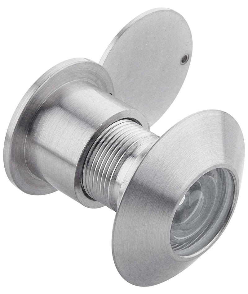 Earl Diamond - Solid Brass Door Peep Holes for Front Door, 220-Degree Door Viewer Peephole with Heavy Duty Rotating Privacy Peephole Cover for 1-21/32" to 2-1/8" Thick Door (Satin Nickel Finish) Satin Nickel Finish