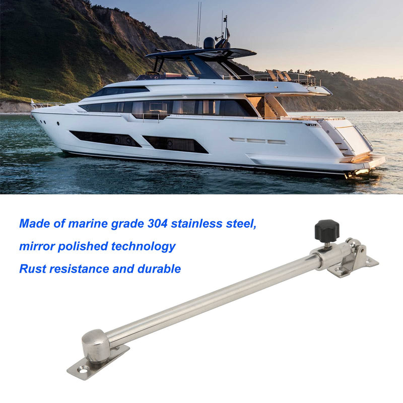 Yctze Boat Hatch Lid Support Boat Hatch Adjuster Stainless Steel 304 248‑432mm Range Polished Surface Universal for RV Yacht Ship