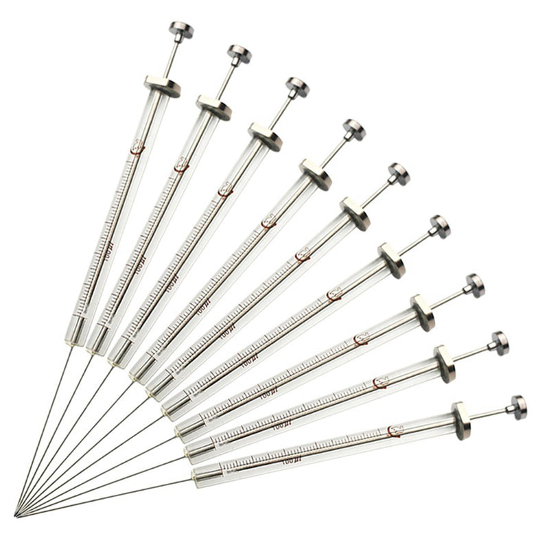 Glass Micro Syringe Lab Microliter Trace Injector With Sharp Needle Tip (1000ul) 1000ul