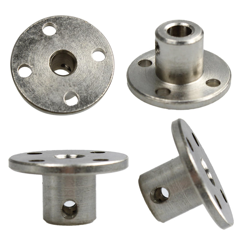 4Pcs Flange Shaft Coupling Set,Flange Coupling Connector for Motor Shafts and DIY Parts(5mm) 4 5mm