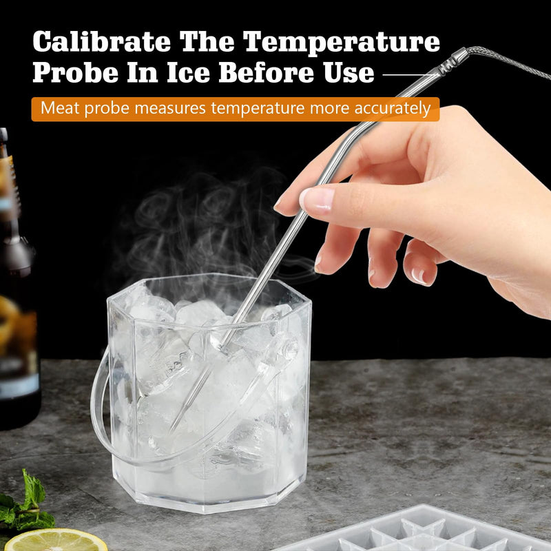 Meat Thermometer Probe Replacement for Thermopro Thermometers TP04, TP06, TP06S, TP07, TP07S, TP08, TP08S, TP09, TP09B, TP10, TP16, TP-16S, TP17, TP20, TP25, 2.5mm TP-Meat Probe