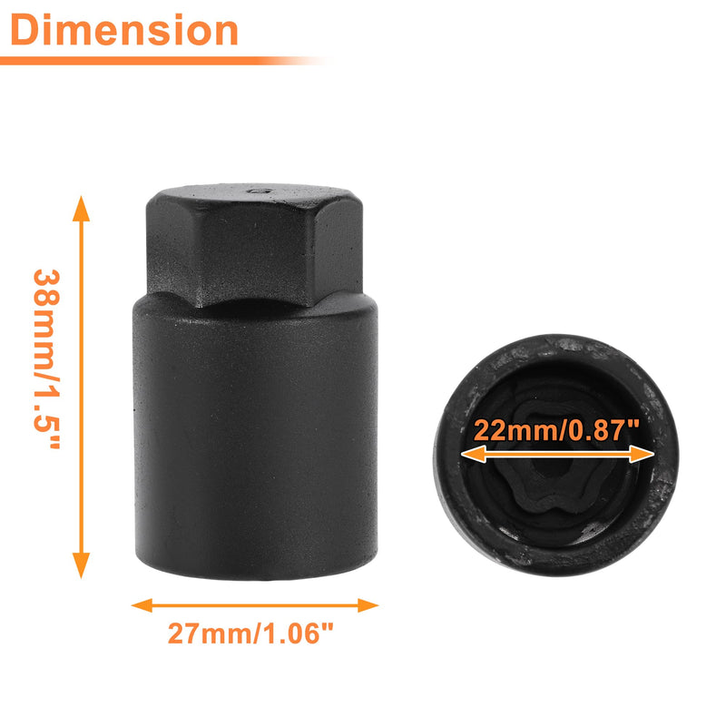 g Wheel Lock Lug Nut for Toyota for Lexus Anti-Theft Wheel Locking Nut Key Socket Removal Tool 1 Pc Socket G