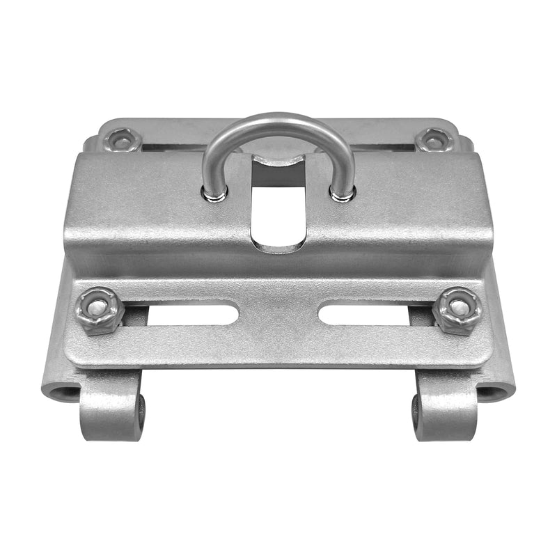 ISURE MARINE Stainless Steel Vertical Stanchion Rail Mount Anchor Bracket/Holder Rail Mount Fluke Anchor Bracket Rugged Durable High Hardness (Fits 7/8" to 1" Rails) for Boats Yachts Ships