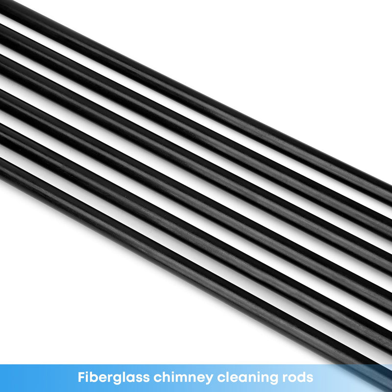Stanbroil 18-Feet Fiberglass Chimney Rod Kit with 1/4" NPT Fittings
