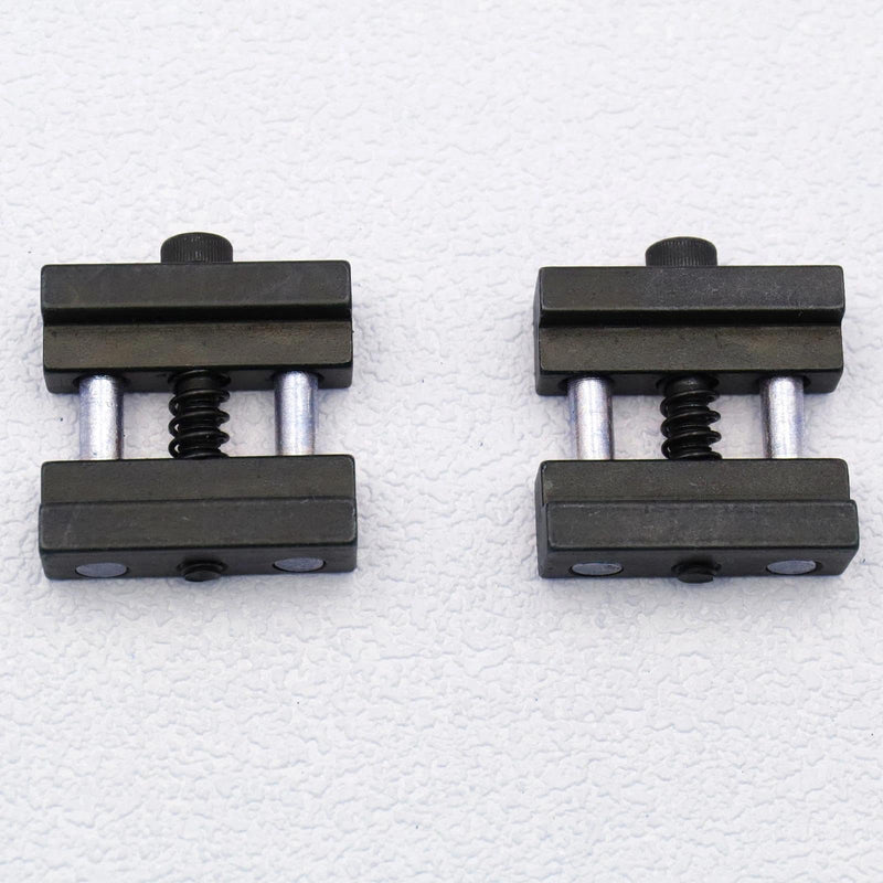 2-Pack Steel Milling Machine Vise Quick Clamp Work Stop Tool, Fits Mill Vises with 1/2-1" Jaws Fractal Vise