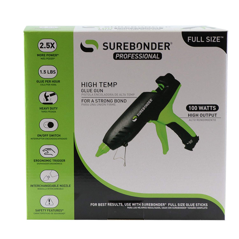 PRO2-100 100 Watt High Temperature Professional Heavy Duty Hot Glue Gun - Uses full size, 7/16" glue sticks