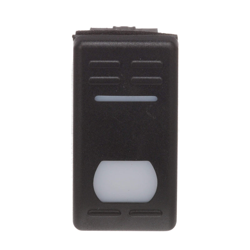 Seachoice Illuminated Rocker Switch, SPST, 3 Terminal, On/Off, Black