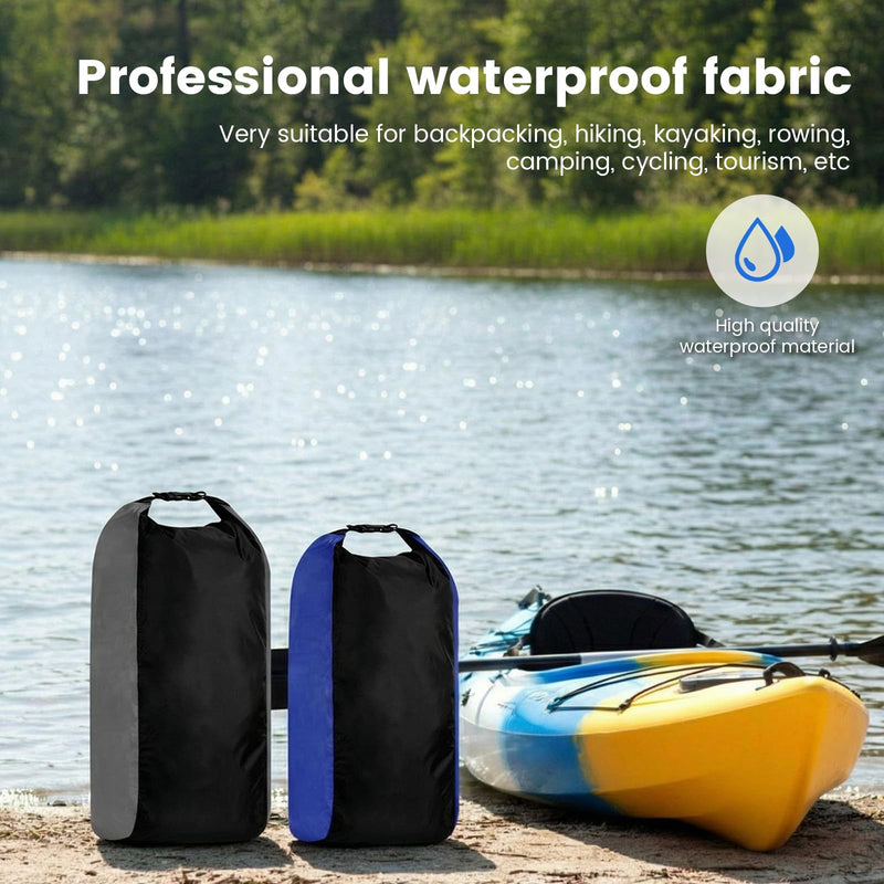 Soulchen 6 Pack Dry Bag Waterproof Compression Dry Sack Color-blocked 3l /5l /10l /15l /20l /35l, Sleeping Bags Protect Gear for Outdoor Kayaking, Backpacking, Boating, Fishing, Swimming and Camping