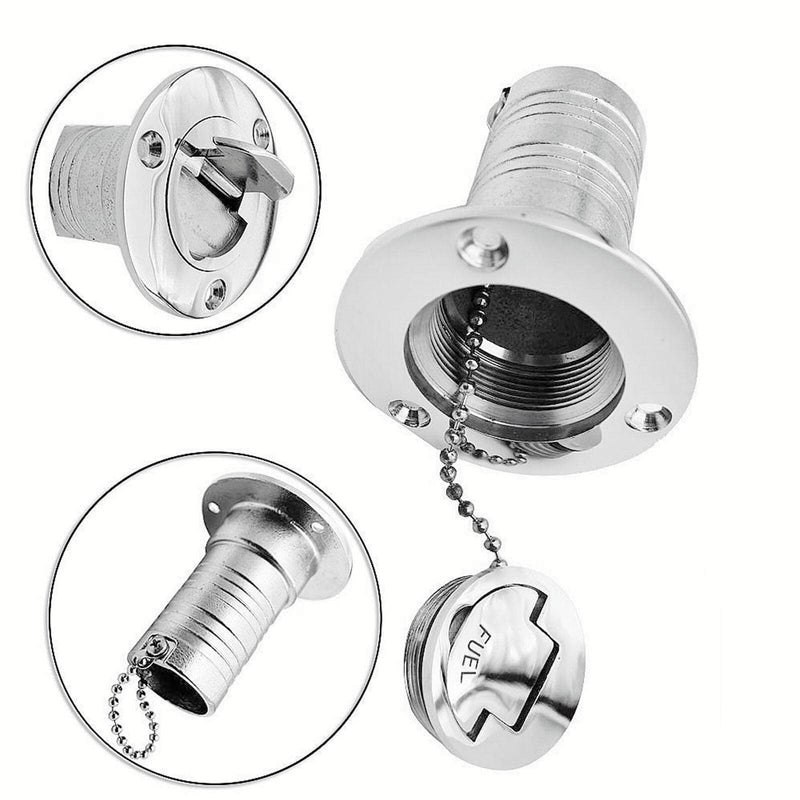1.5" 38mm Marine Stainless steel 316 Deck Filler Fill Keyless Cap boat Hardware Accessories Socket yacht (Option: Diesel, 1.5" /38mm) Option: Diesel