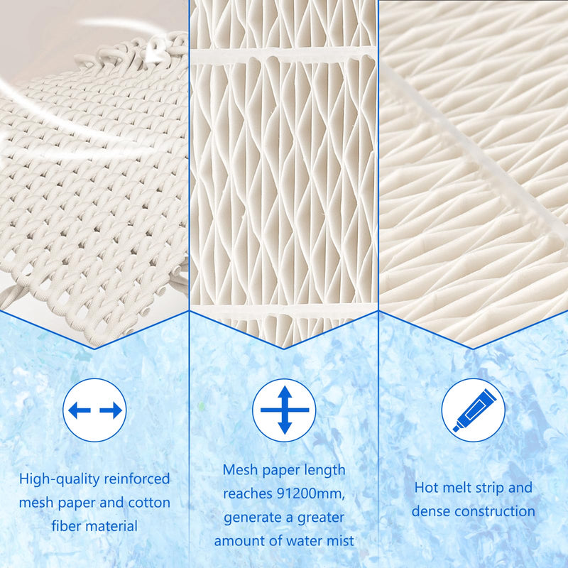 Improvedhand 1043 Super Humidifier Wick Filter Replacement for Aircare Bemis Essick Compatible with 821000 826000 826600 826800 826900 831000 EP9 EP9R EP9500 EP9700 EP9800, Pack of 2