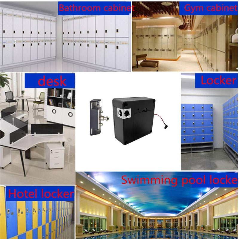 NFC Supported RFID DIY Hidden Cabinet Locker & Drawer Lock - Punch-Free Electronic Sensor Lock Yellow