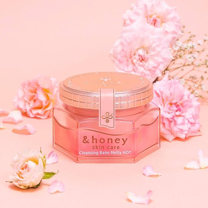 & Honey Melty Cleansing Balm, Hot, 3.2 oz (90 g), Skin Tone Enhancement Warming Cleansing, No Need for Face Washing, Eyelashes OK - NewNest Australia