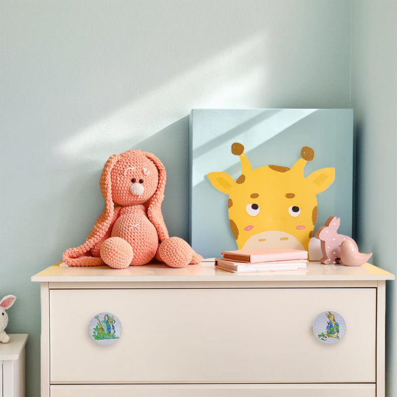 Set of 8 1.8" Wooden Cute Safari Animal Kids Nursery Cabinet Room Door Handle Dresser Drawer Pulls and Knobs