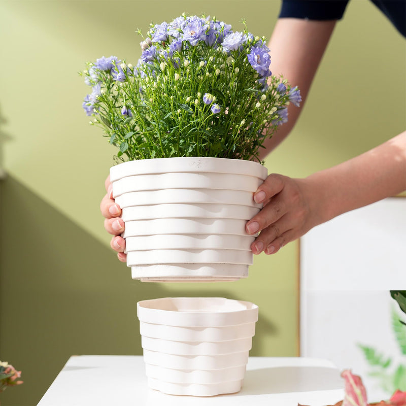 Memeyou Hide A Key Outdoor Flower Pot Diversion Safe Secret Hidden Safe Box Compartment Large Cute Waterproof Key Hider Storage Hiding The Valuables Inside Plants Not Include(2 pcs) 2