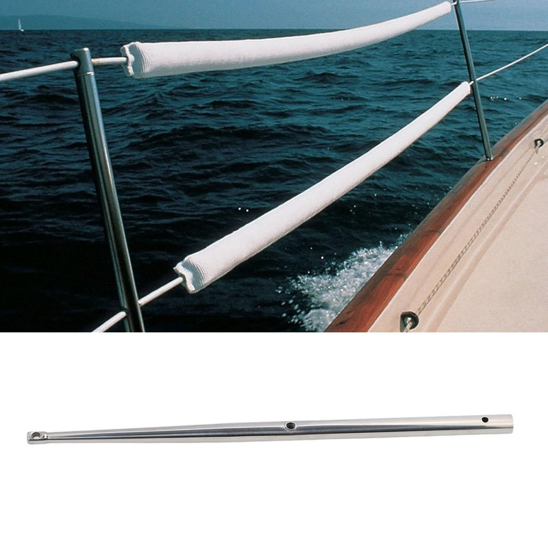 banapoy Boat Stanchion Tube, 610mm Boat Safety Lifeline Netting Stanchion Pole Stainless Steel Stanchion Pole, Safety Guardrail Tube for Marine Boat Ship