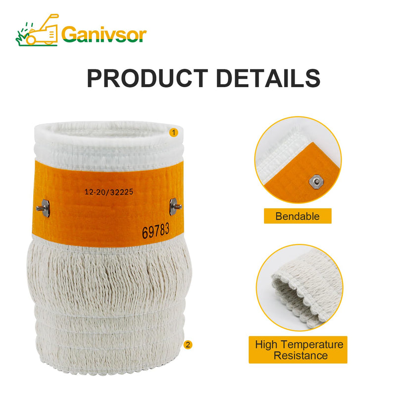 Ganivsor 32225 Wick (2/Pack) for Kero World KW-24C DuraHeat DH-2300 Dyna-GLO CV-2300&RMC-95C Envirotemp CV-2300 Keroheat CV-2300, Heater Replacement Wicks, White-2PCS