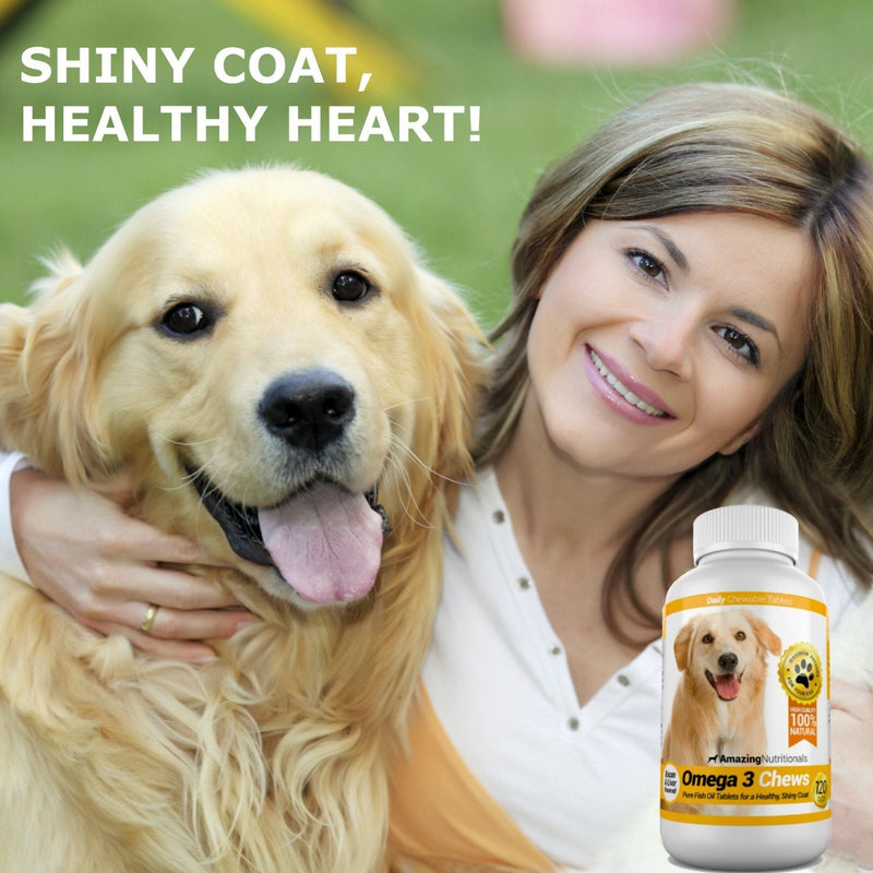 Amazing Dog Skin and Coat and Probiotics for Dogs Joint Digestive Bundle - Omega 3 for Dogs Itchy Skin Relief for Dry Skin, Hot Spots and Shedding, Eliminates Joint Pain, Gas and Diarrhea Elimination