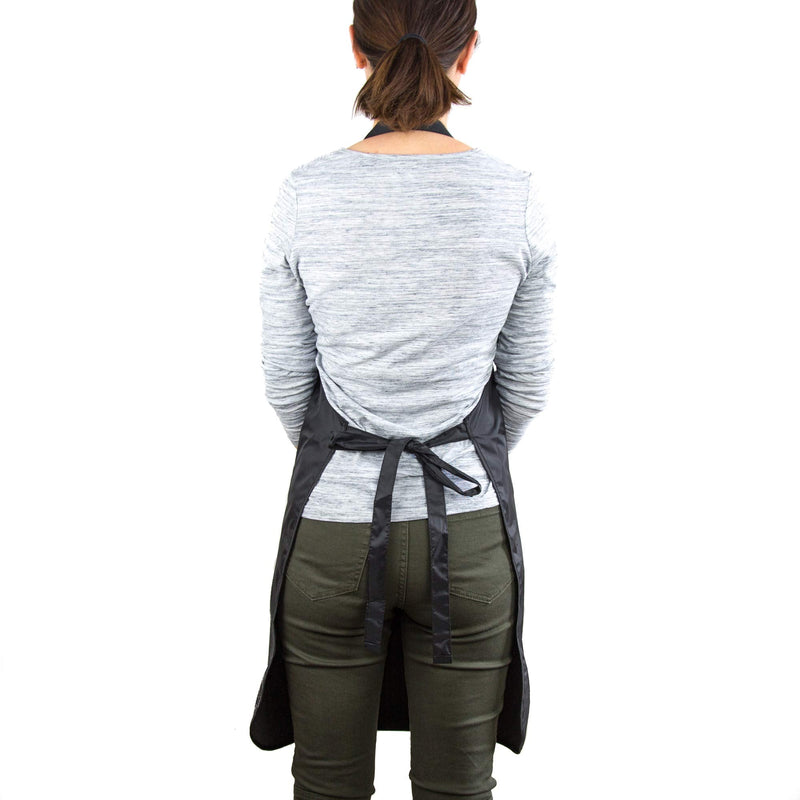 Hair Stylist Apron - Waterproof Apron Protective Coating - Nail Tech Apron Cosmetologist Apron - Grooming Apron - Salon Apron Black Apron - Pvc and Polyester