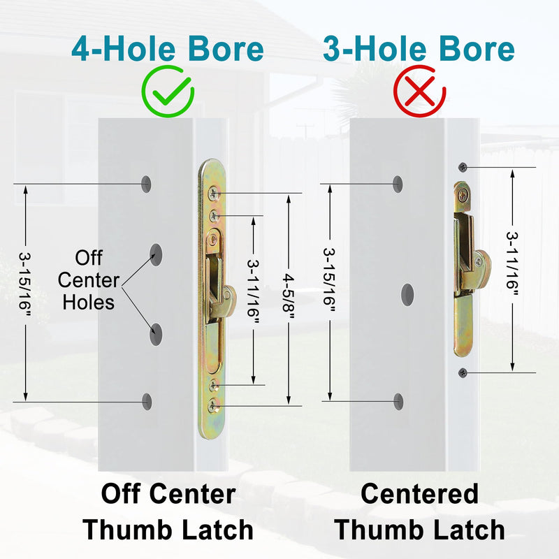 Offset Position Keyed Sliding Patio Door Handleset with Mortise Lock, 45° Keyway, 3-15/16" H.C., Fits 1-3/8" to 2" Thick Doors, Non-Handed, White Diecast 3-15/16" Offset