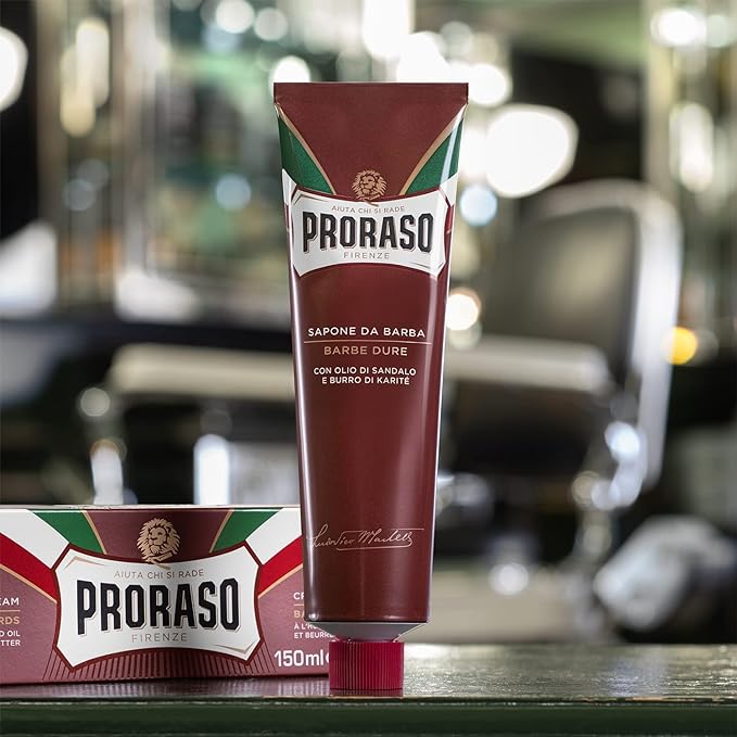 PRORASO PRORASO Shaving Cream Nourish Shaving Men's Shaving Foam Sensitive Skin Sandalwood Made in Italy 150ml 1 piece (x 1) - NewNest Australia