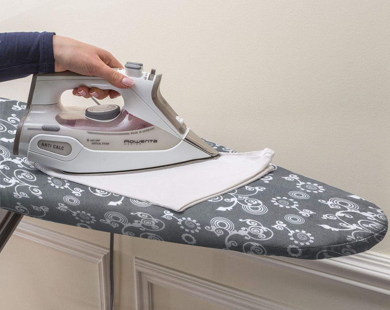 EPICA Silicone Coated Ironing Board Cover- Resists Scorching and Staining - 15" x54 (Grey Floral) Grey Floral