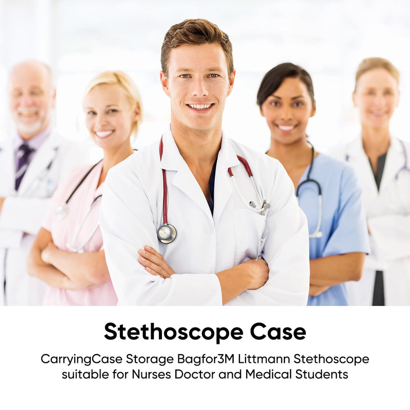 Stethoscope Case for 3M Littmann Classic III Monitoring, stethescope case Travel Hard case for Stethoscope, for Nurses Doctor and Medical Students(Only Case)