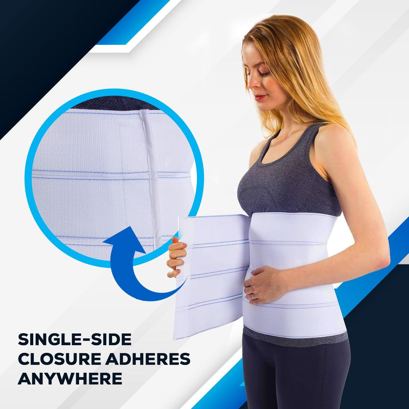 NYOrtho Abdominal Binder Lower Waist Support Belt - Compression Wrap for Men and Women MADE IN USA (30" - 45") 3 Panel - 9" 3 Panel - 9" High 30-45 Inch (Pack of 1)
