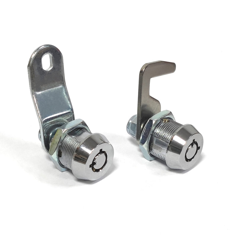 2 Pack Toolbox Lock 5/8" Tubular Cam Replacement Lock Hook Cam Keyed Alike with 4 Keys