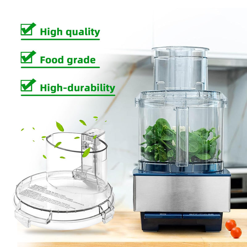 DFP-14NWBCT1 Replacement Food Processor Work Bowl Cover,Compatible with Cuisinart food Processor DLC-005AGTXT1 Bowl, Fits Model DFP-14