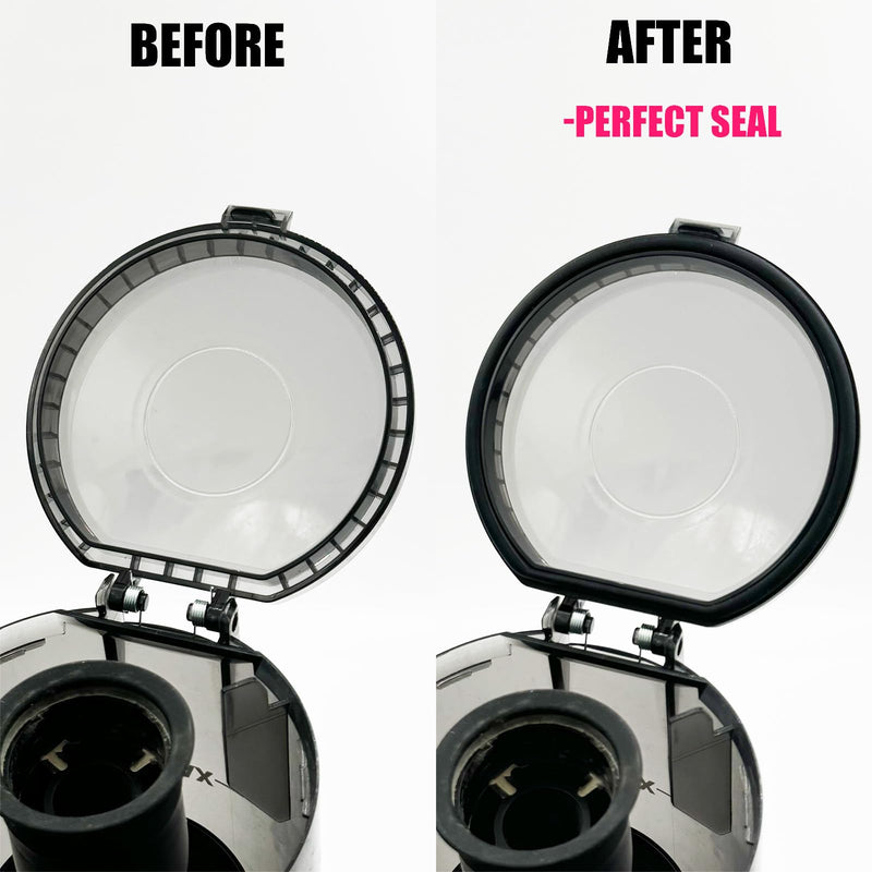 2PCS Replacement Gasket Compatible with Ryobi 18v Stick Vacuum Cordless Dust Bin Lid, Canister Missing Seal Attachments for PCL720, PBLSV716, PBLSV717, Silicone