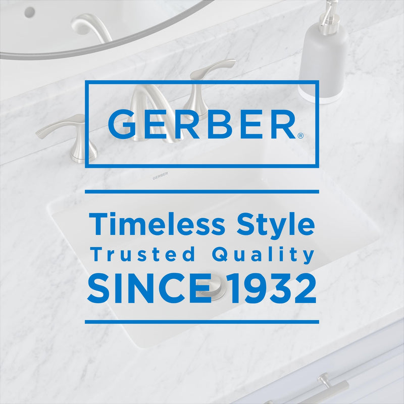 Gerber 1-1/4 in. Touch-Down Bathroom Sink Drain Without Overflow Polished Nickel