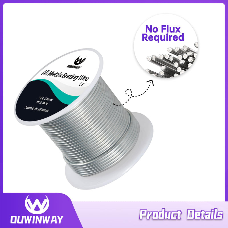 All Metal Brazing Wire,Flux Core All Metal Brazing Wire All Metal Repair,All Metal Welding Wire for Propane Torch