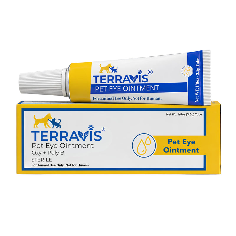 Pet Eye Care Ointment for Dogs, Cats and All Pets 1/8 oz /3.5gr Tube