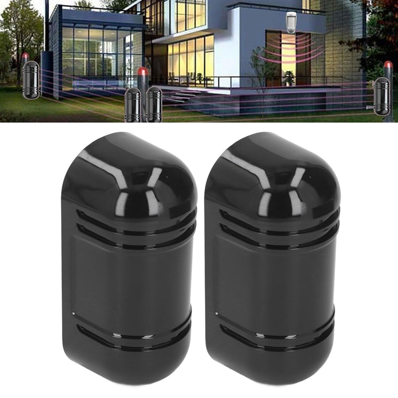 Outdoor Infrared Beam Sensor Intrusion Alarm Photoelectric Motion Detection System for Villas Factories Residential Areas and Schools (100m/328.1ft) 100m/328.1ft