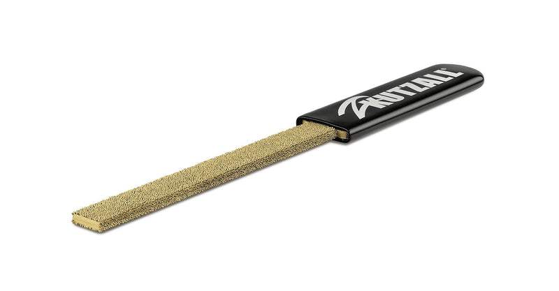 Kutzall Original 6" Flat Hand Rasp - Fine, Wood Rasp/File Used for Woodworking & Shaping, W/Ergonomic Soft Grip Handle, Abrasive Tungsten Carbide Coating - 11" (279.4mm) Overall Length - FT6170 Flat - Fine 6" (152.4mm) Length