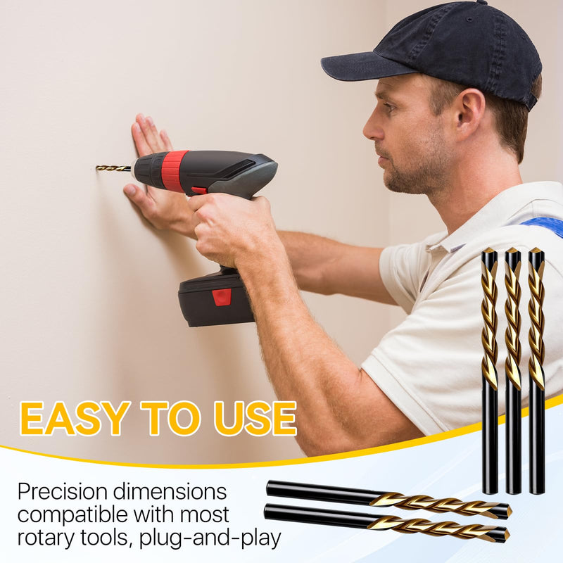 50 Pcs 5/32" Drywall Router Bits, Drywall Guide Point Cutting Bits, Drywall Drill Bit, Drywall Cutting Tools for Used for with Spiral Saw and Power Tools