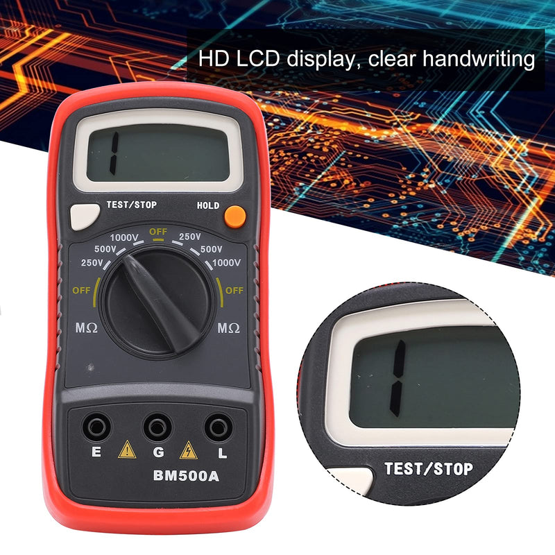Digital Insulation Tester BM500A 1000V 1999MΩ LCD Display Megohmmeter Electronic Tester Maintenance