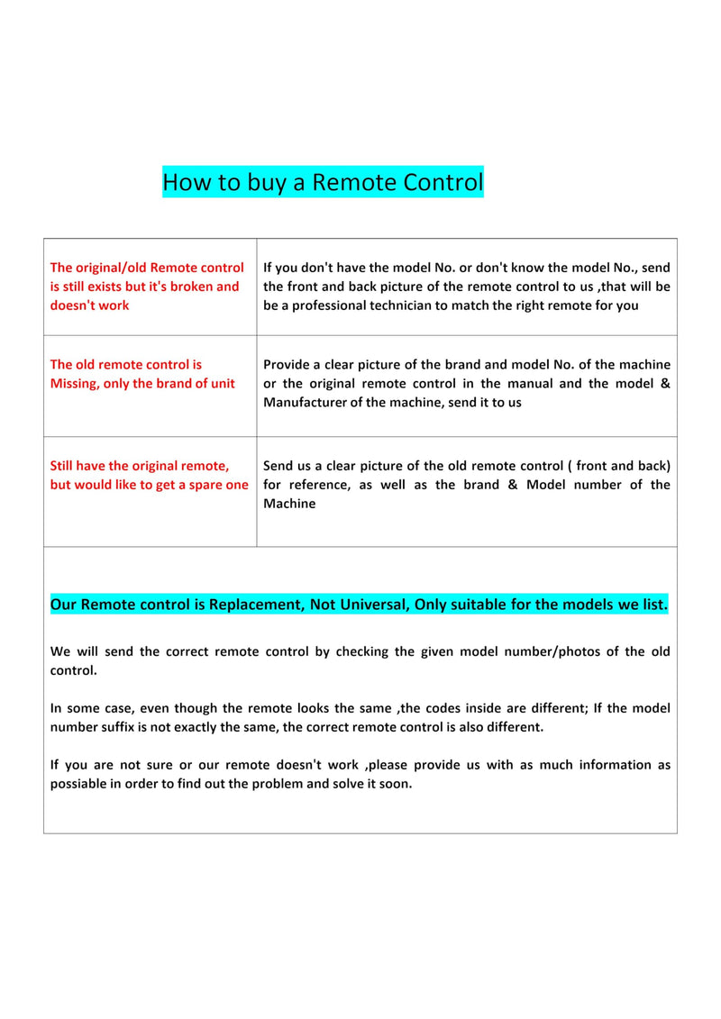190424(XHY-S) ℉⇌℃ A/C Remote Controller for TCL GYKQ-52 Air Conditioner