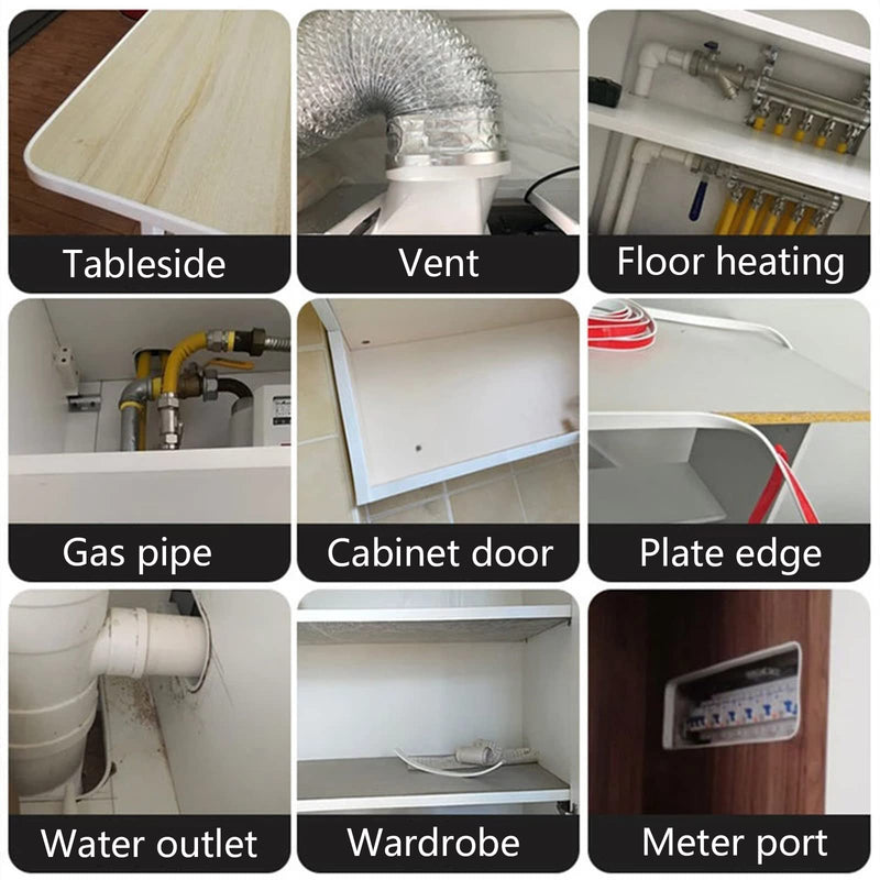 U-Shape Edge Banding, 16.4ft Self Adhesive Veneer Edging,TPE Flexible Furniture Edge Protector for Cabinet Repair Furniture Restoration (20MM, White) 20MM
