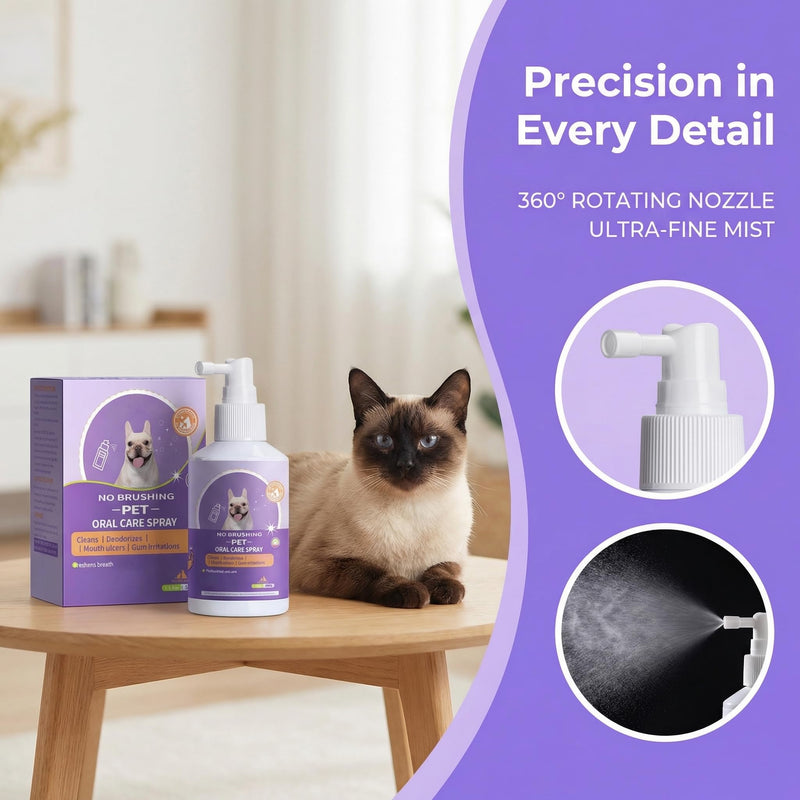 JoanofArc Dog Dental Care Spray, Oral Care Spray for Dogs, Dental Spray for Dogs, Breath Freshener & Teeth Cleaning Spray, Support Healthy Gums, Help Reduce Plaque & Tartar, No Brushing, 1.76 Fl Oz