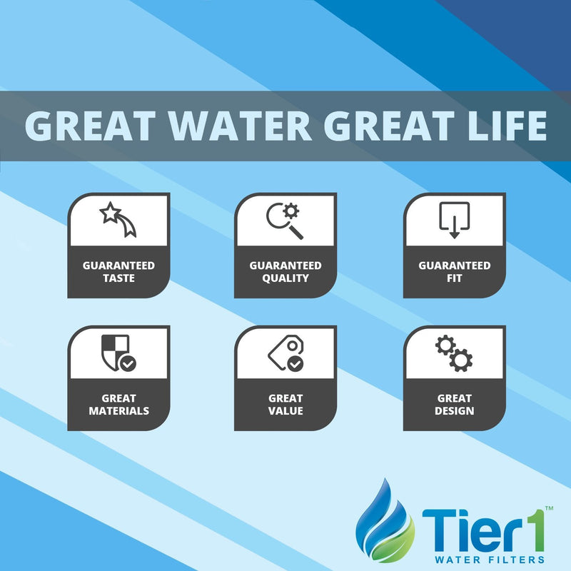 Tier1 Replacement for 41407002 Pura, Hydrotech and Aquaflo 5 Micron Quick Change Carbon Block Water Filter