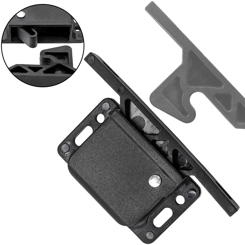 Tebery 20 Pack RV Drawer Latches Catches, Cabinet Door Latch 10 LBS Pull Force with Mounting Screw, Drawer Latches Replacement for Travel, Camper, Trailer, Motorhome, Home Office