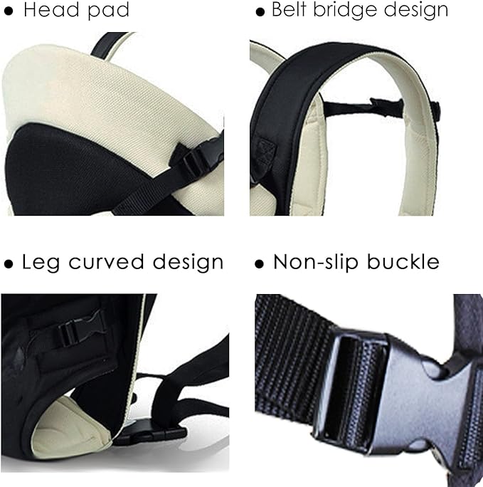 SONARIN New Safe and Comfortable, Reinforced Backback, Ergonomic All Season Multifunctional Breathable Baby Carrier, Growing Child, Various Places, Best Baby Gift (Beige) - NewNest Australia
