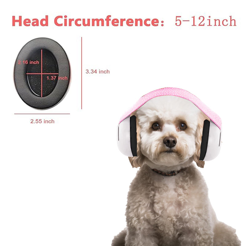 Small Dog/Cat Ear Muffs for Noise Protection, Noise Cancelling Headphones for Small Dogs/Cats, Dog Ear Muffs Noise Protection, Noise Cancelling Headphones For Dogs for Fireworks Thunder Anxiety