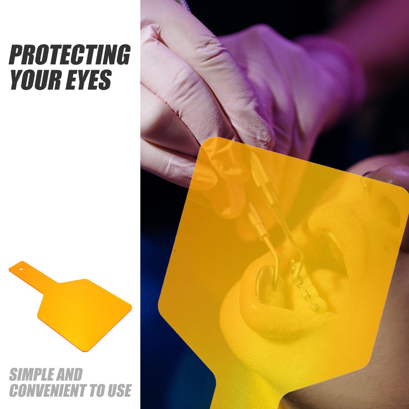 HEALIFTY Dental Light Curing Shield Handheld Eye Protective Plate Board Dental Lab Tools