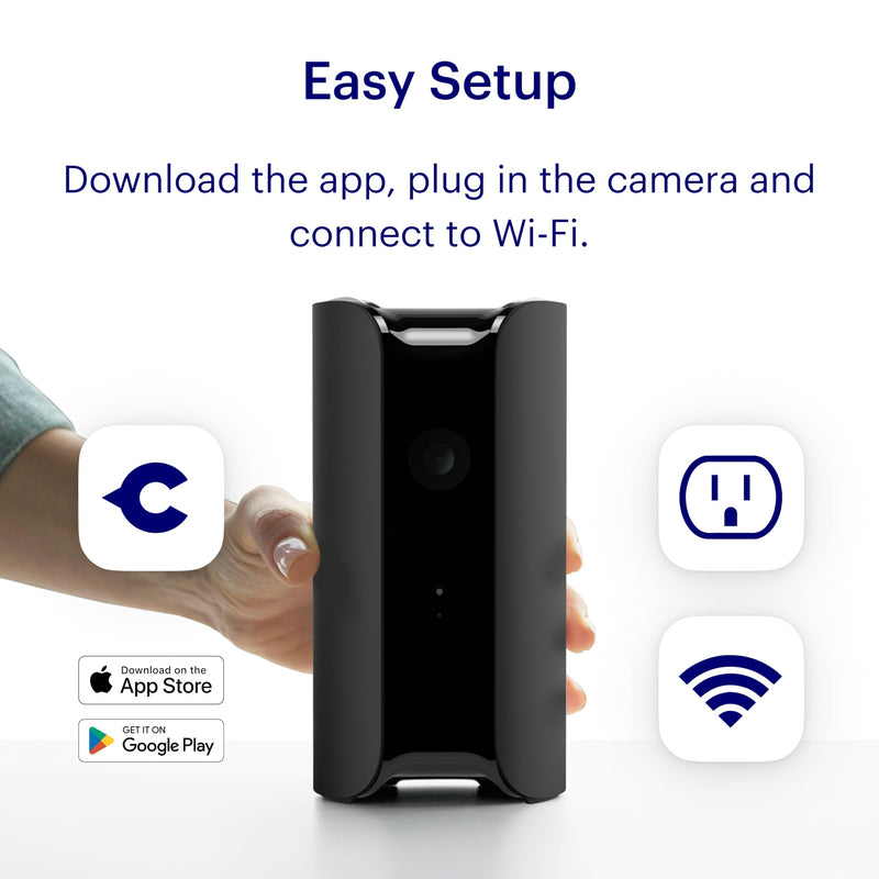 Canary View Indoor Home Security Camera 1080p HD WiFi IP | 24/7 Watch Live Video, Motion Alerts, Two-Way Talk, Night Vision, 10x Zoom, Private Mode, Compatible with Alexa, Google Assistant Canary View Device Only