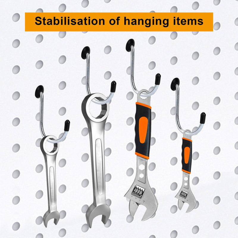 Pegboard Hook Locks, for Stopping Hooks from Falling Off, 120PCS, Black