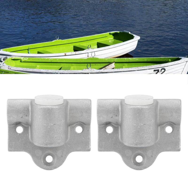 2Pcs Boat Aluminum Oar Lock Socket 14MM Marine Round Gunwale Aluminum Jon Rowboat Oarlock Socket for Boat and Oarlock Sockets for Your Boat