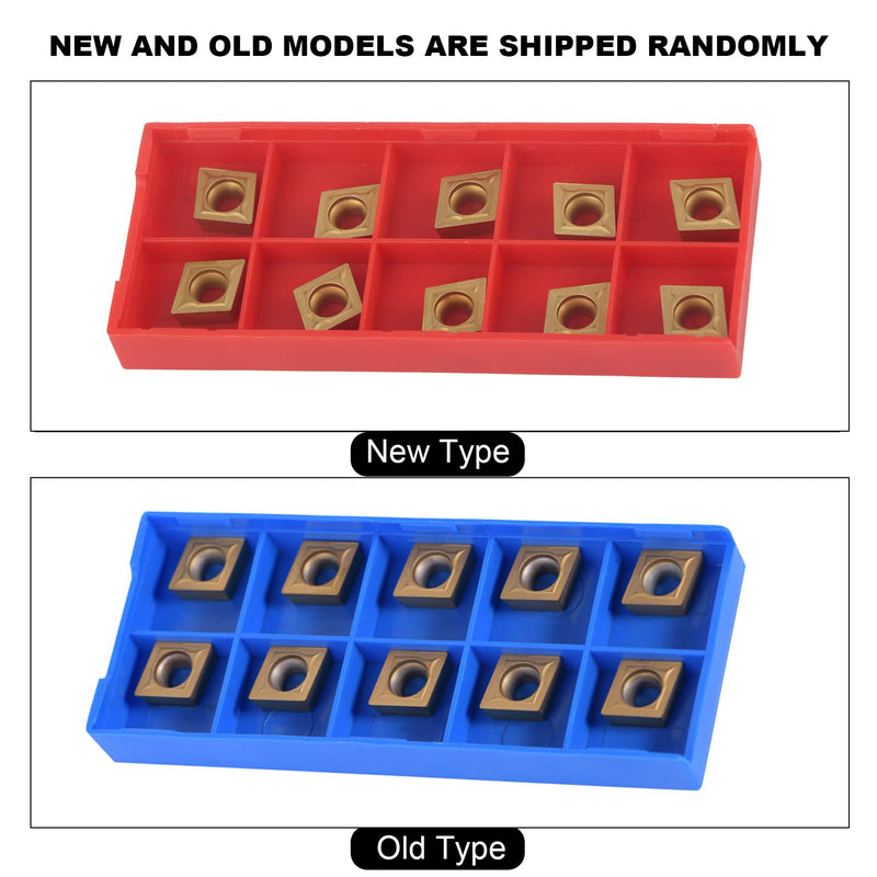 10pcs CNC Carbide Tips Inserts Blade Cutter Lathe Turning Tool with Box